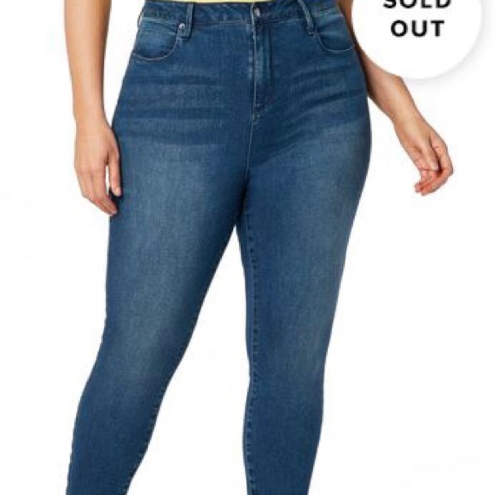 JustFab Plus Skinny Ankle Jeans 16W NWT